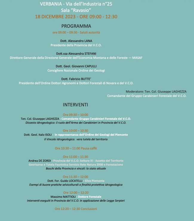 Convegno Legge Serpieri