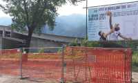 Grave Palazzetto cantiere