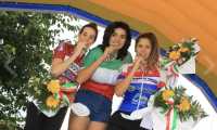 Il podio dei campionati italiani allieve a cronometro