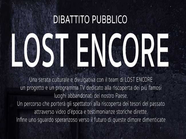 Locandina DIBATTITO LOST ENCORE 18novembre700