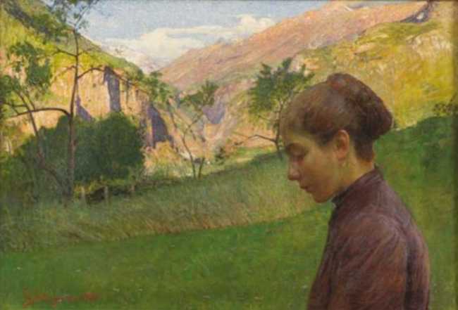 Luigi bolongaro fanciulla a Varzo