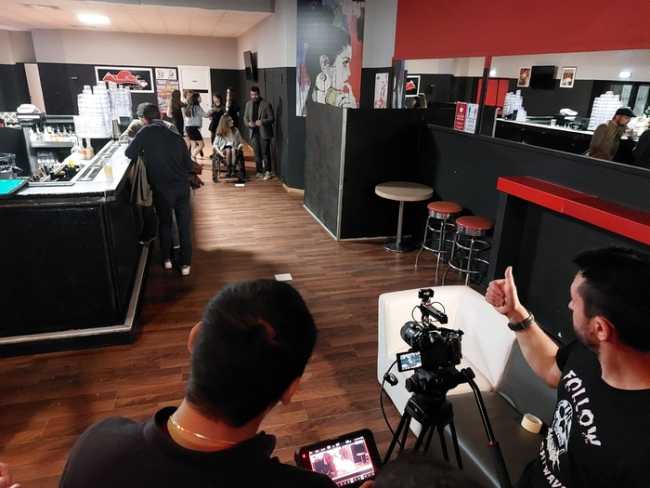 Oltre il buio cortometraggio Cinealpi backstage 6