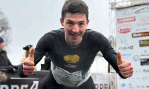 Riccardo Montani arrivo Winter Brich Trail 1