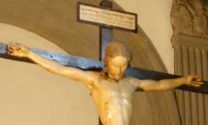 Santo Spirito sagrestia crocifisso di michelangelo 04