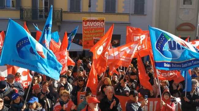 Sciopero cgil uil