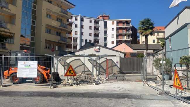 Velostazione in costruzione