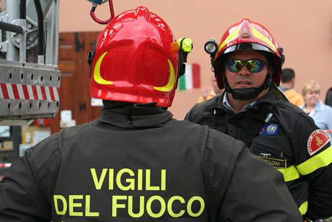Vigili del fuoco esercitazione di Protezione Civile a Formigine 03