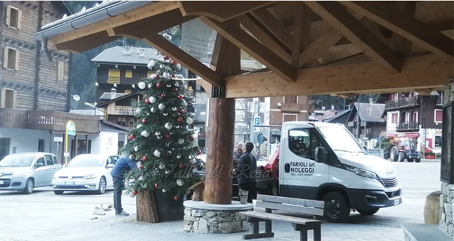 albero natale staffa