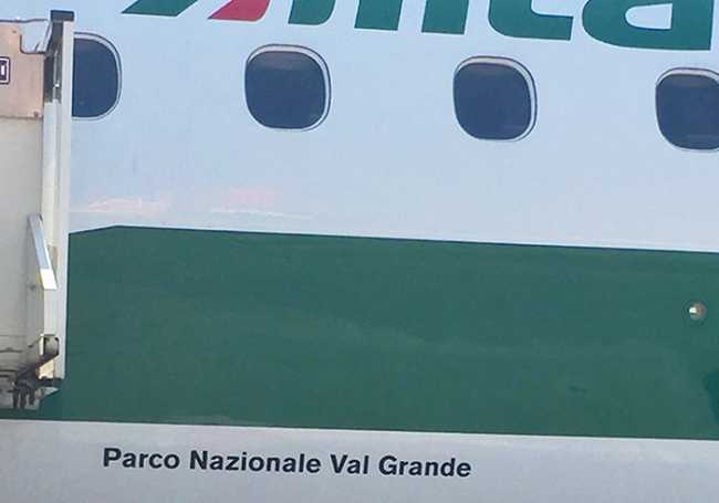 alitalia aereo parco val grande