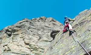 alpinismo scalata parete fizzi