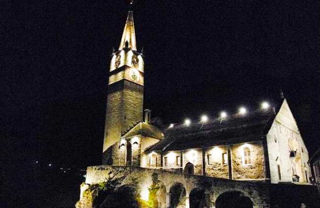 baceno chiesa gaudenzio notte