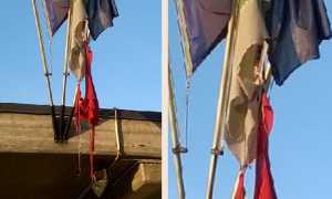 bandiera ospedale montaggio