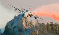 canadair incendio montagna