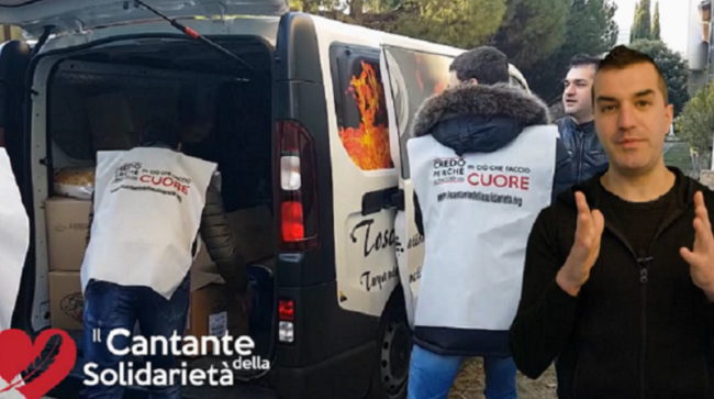 cantante solidarieta spot la7