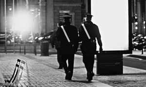 carabinieri bianco nero