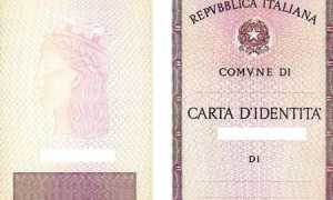 carta identita esterno