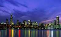 chicago night skyline 2