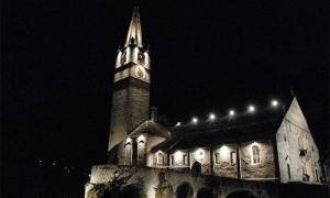 chiesa baceno notte