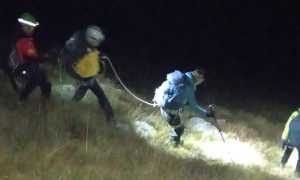 discesa ripida notte