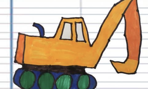 disegno scavaore