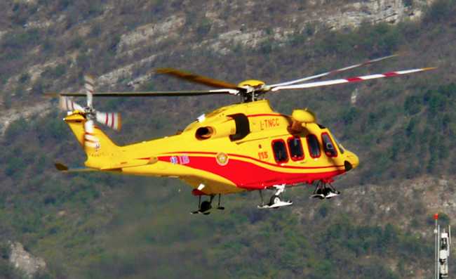 elicottero 118 decollo