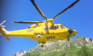 elicottero 118 giallo volo