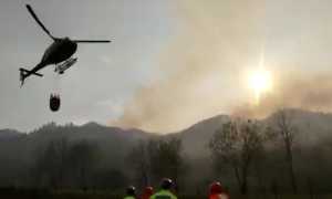 elicottero acqua incendio aib