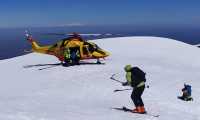 elicottero neve cima