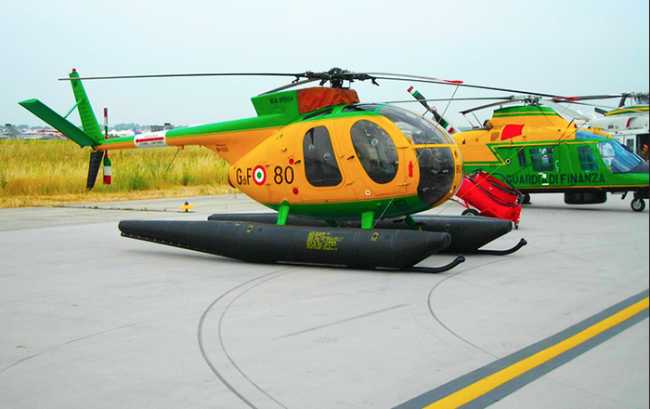 elicottero sagf pista
