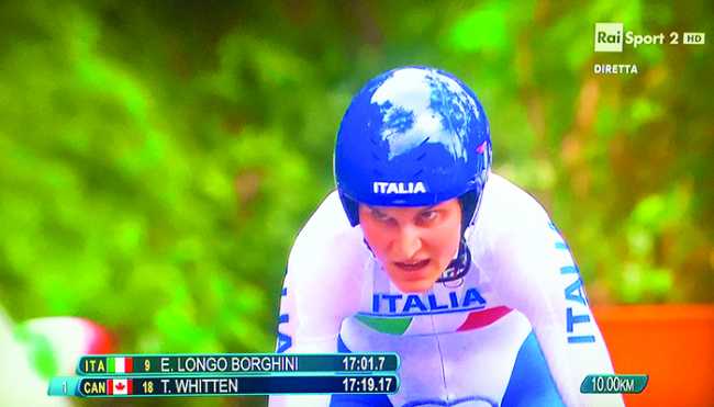 elisa cronometro casco