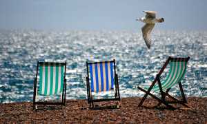 estate ombrelloni mare gabbiano