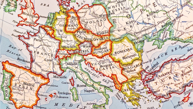 europa mappa mondo
