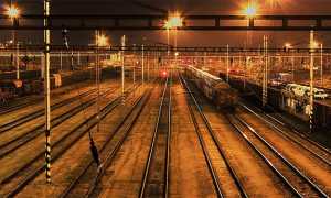 ferrovia notte scalo