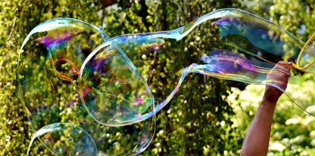 festa bolle divertimento