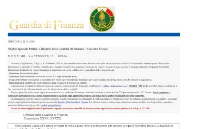 finta email gdf