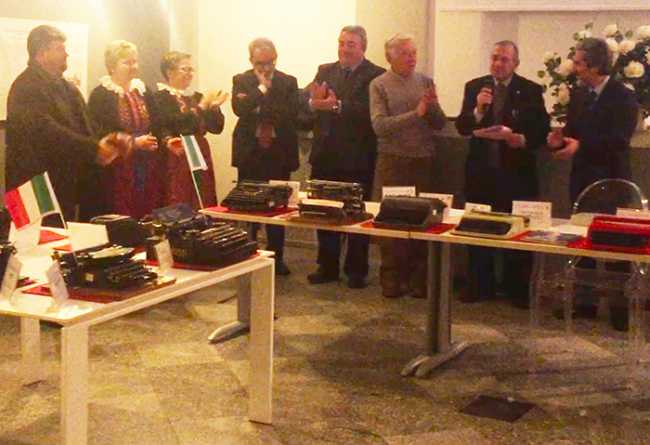 inaugurazione mostra macchine scrivere