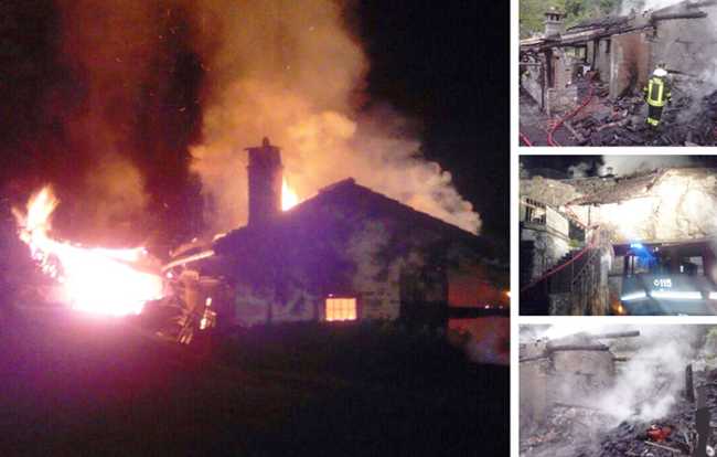 incendio ceppo casa mix