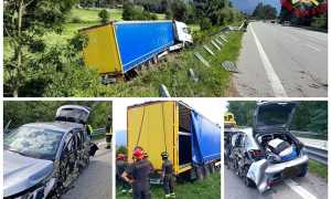 incidente tir auto super