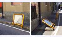 incidente via italia cartelli