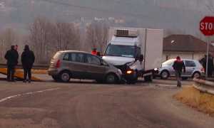 incidente via piave frontale
