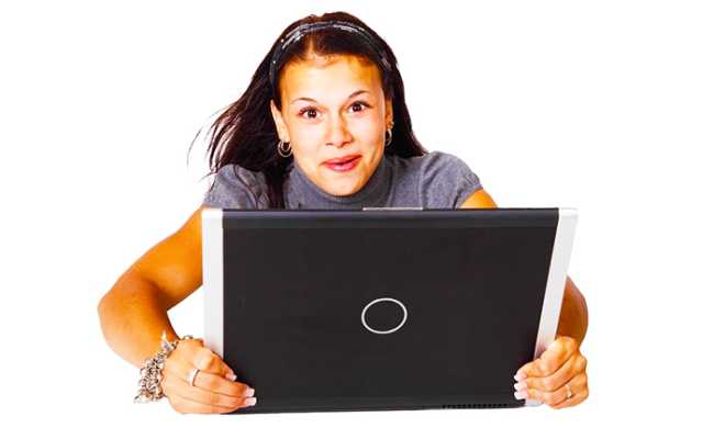 internet veloce pc ragazza