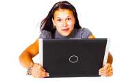 internet veloce pc ragazza