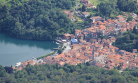 lago mergozzo alto paese vista