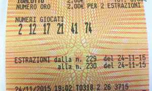 lotto biglietto
