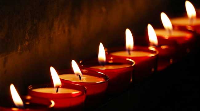 lutto candele