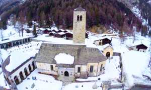 macugnaga Chiesa Vecchia drone 