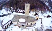 macugnaga Chiesa Vecchia drone 