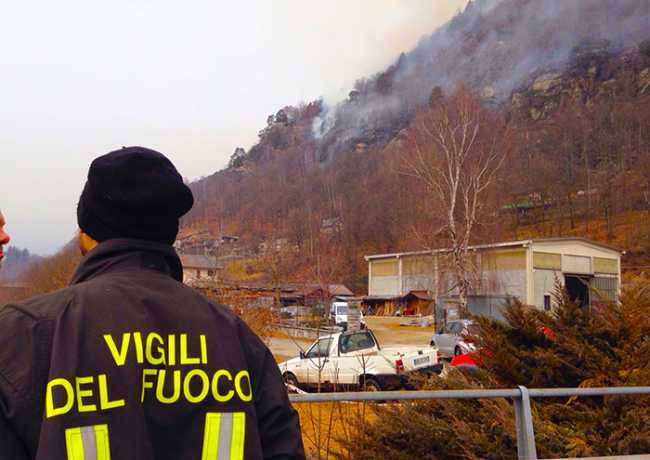 malesco incendio