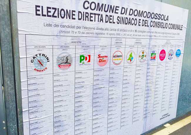 manifesto elettorale domo