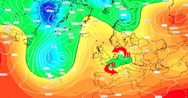 mappa meteo maggio